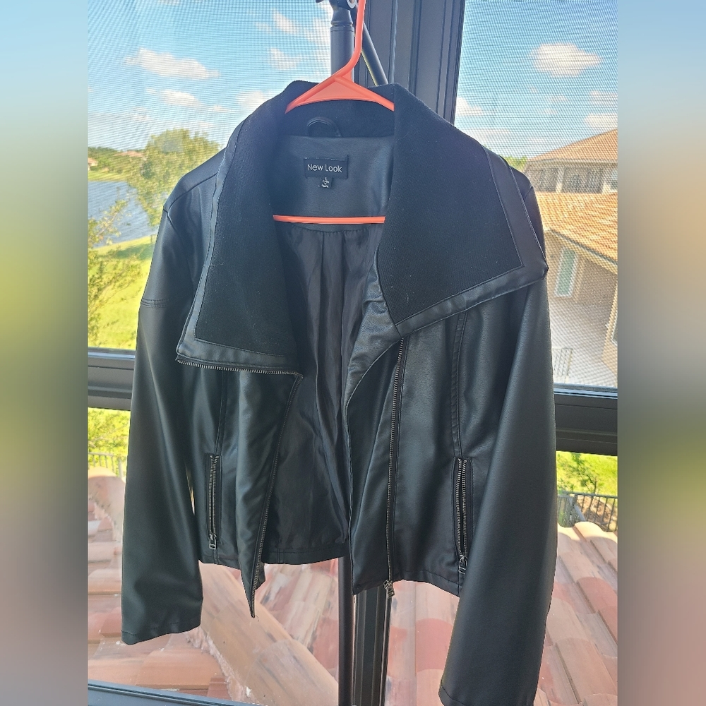 New Look Leather Biker Jacket